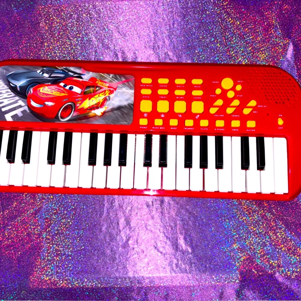 Vintage Disney Lightning McQueen Piano Toy